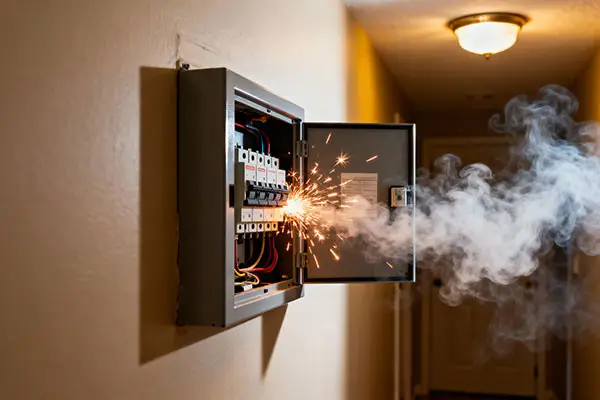 Electrical Panel smoke